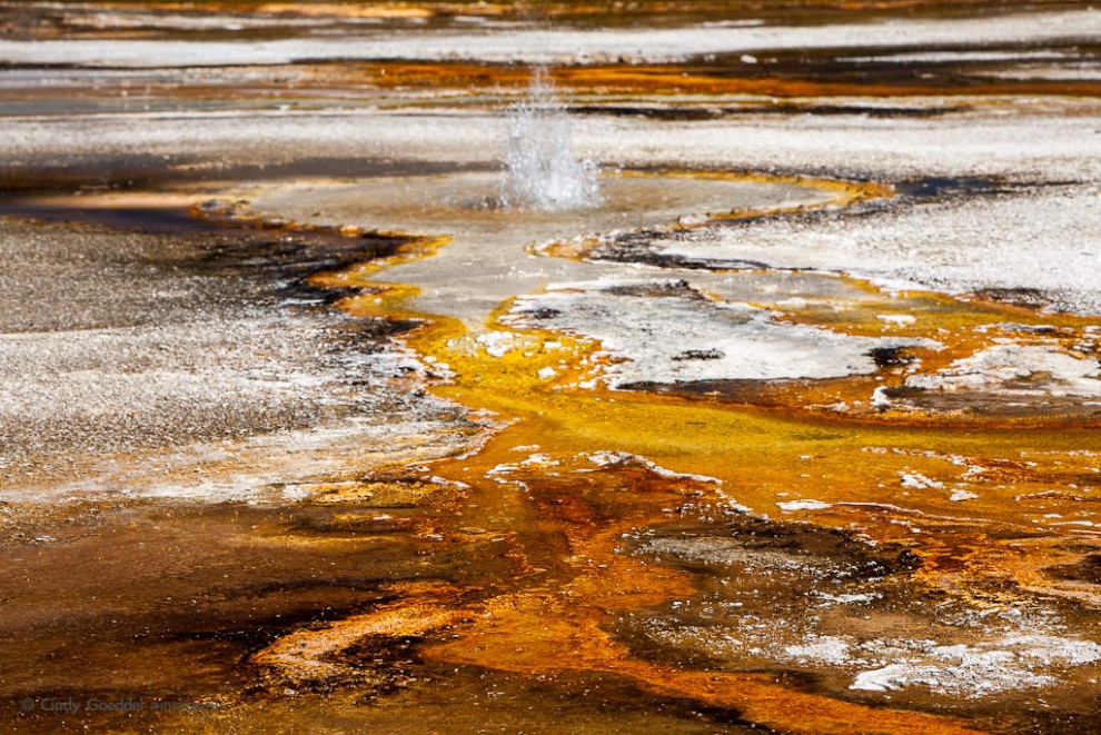 Black Sand Basin Abstract