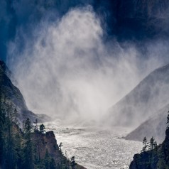 Lower View of the Lower Falls of the Yellowstone River